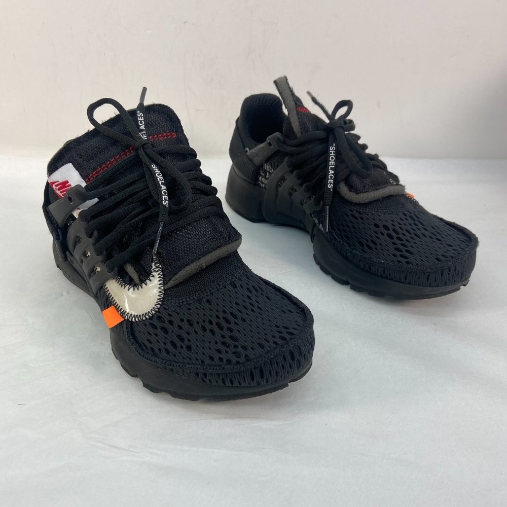 Nike Air Presto OFF-White Virgil The Ten 2018 AA3830-002  Black Lace Up Sneakers - Picture 3 of 15